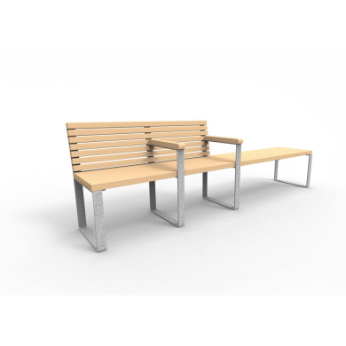 Banquette avec accoudoirs