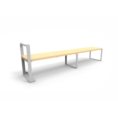 Banquette avec barre horizontale