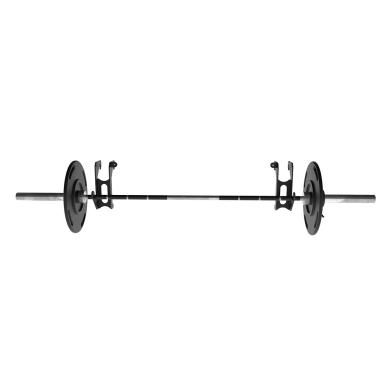 Set of barbell plate holders