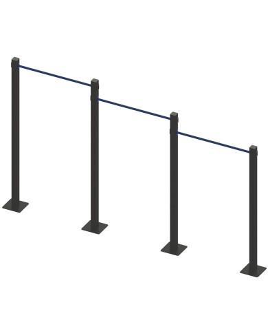 Triple pull-up bar